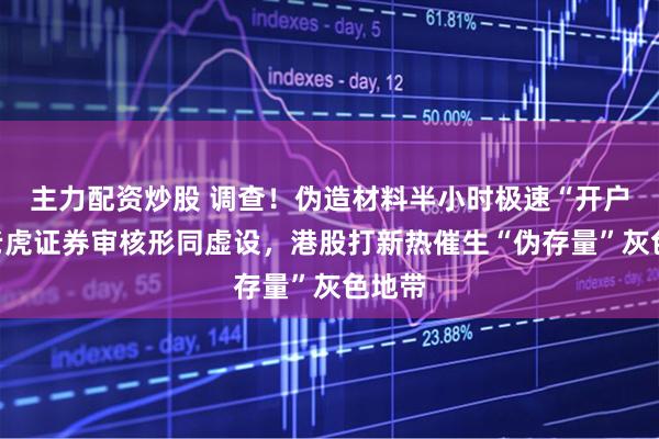 主力配资炒股 调查！伪造材料半小时极速“开户”，老虎证券审核形同虚设，港股打新热催生“伪存量”灰色地带